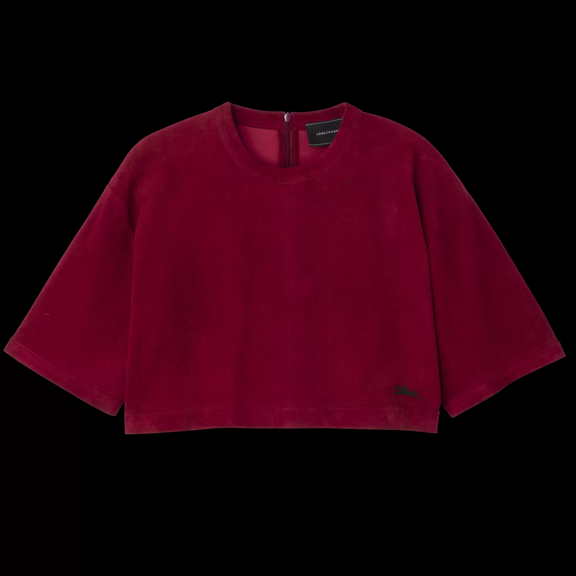 Crop top en cuir | Longchamp Shop